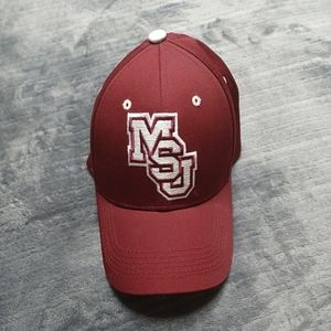 Mississippi State Bulldogs NCAA MSU Hat Cap Adjustable Maroon White Letters